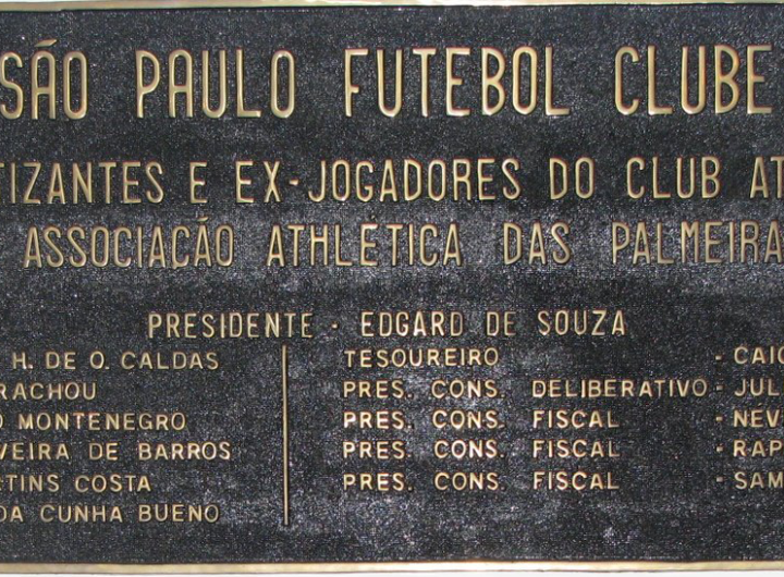 Placa fundação SPFC
